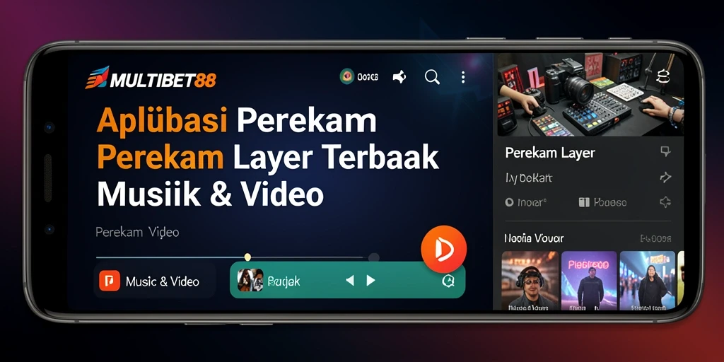 Tampilan antarmuka aplikasi Perekam Layar MULTIBET88 yang mudah digunakan.