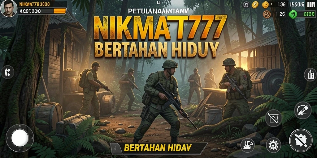 Tampilan antarmuka dan fitur game Bertahan Hidup yang menarik.
