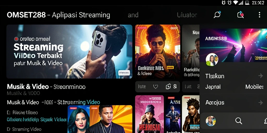 Antarmuka user-friendly aplikasi OMSET288 dengan fitur Streaming Video.