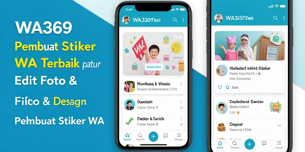 Tampilan utama WA369 dengan berbagai fitur Pembuat Stiker WA.